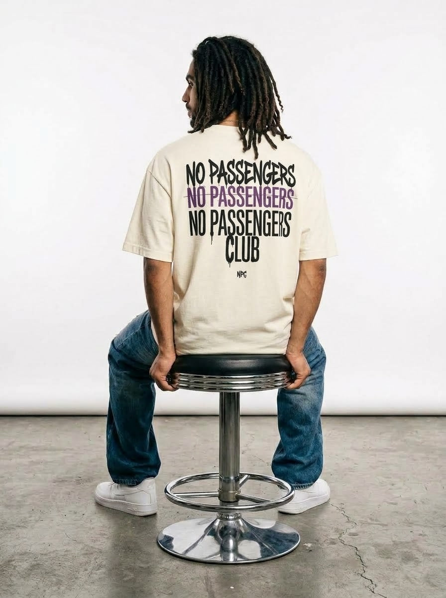 NO PASSENGERS 3X Oversized T-shirt