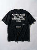 AVERAGE MINDS Oversized Black T-shirt