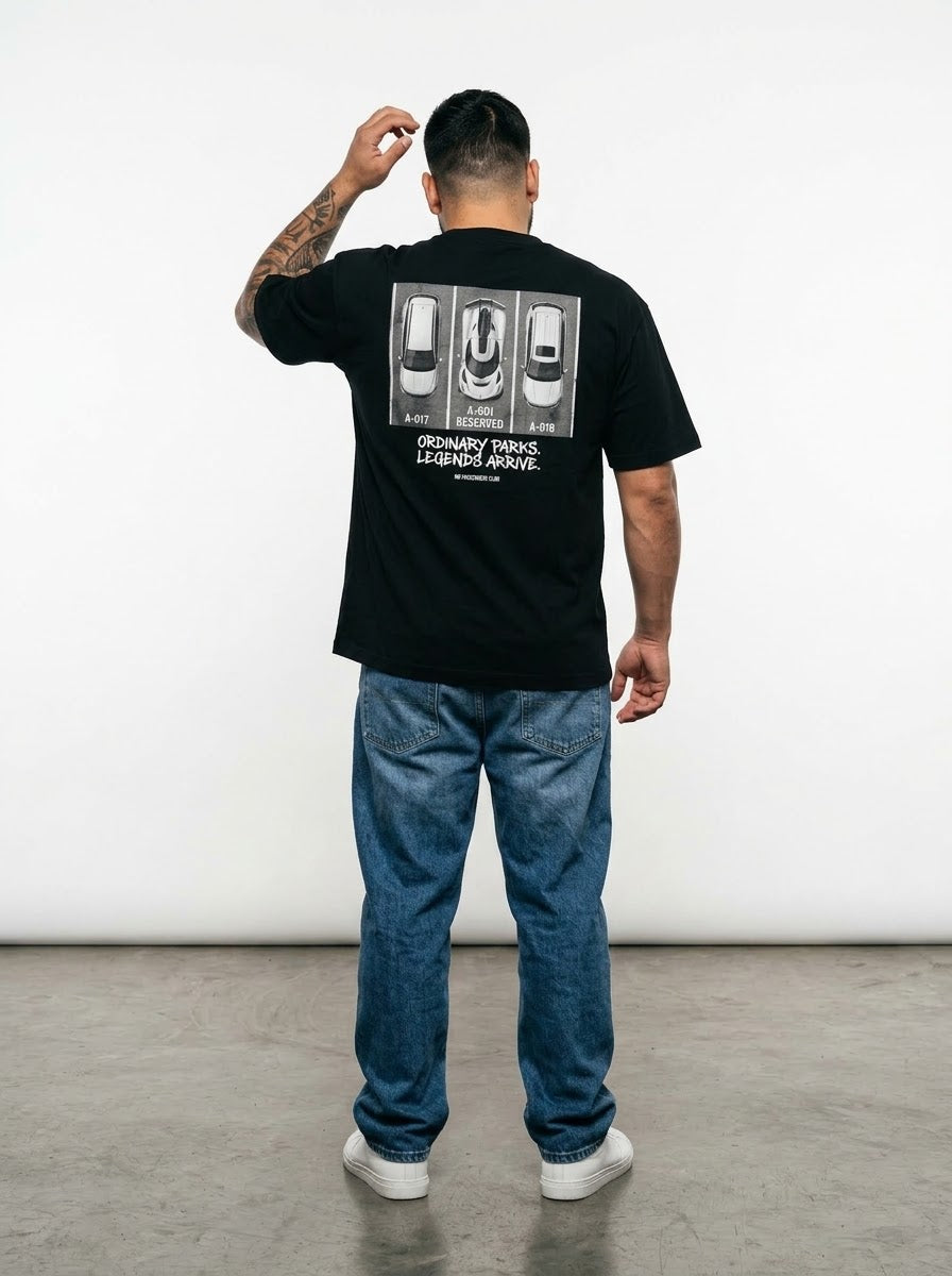 JESKO PARK™ Oversized Black T-shirt