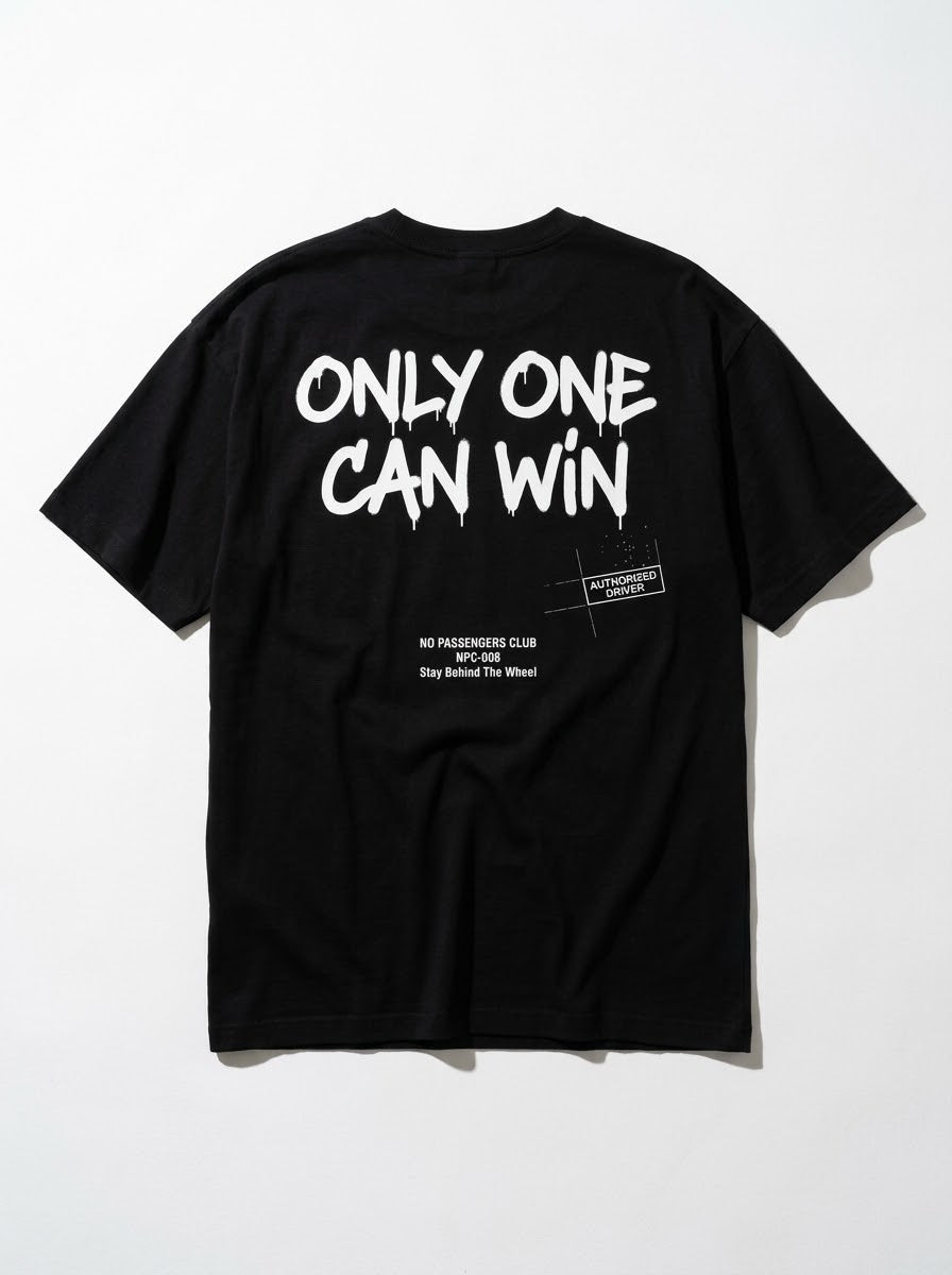 ONLY ONE Oversized Black T-shirt