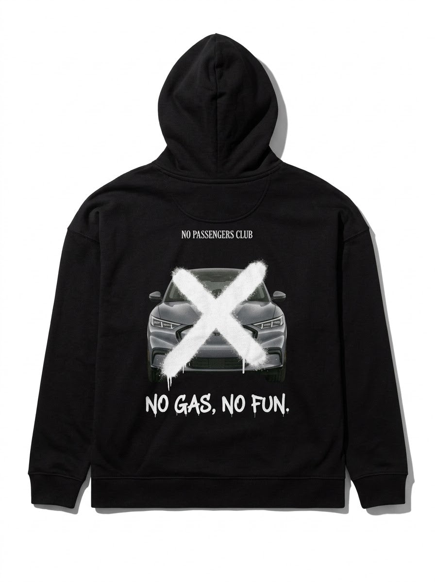 MUSTANG MACH-E NO FUN™ Relaxed Black Hoodie