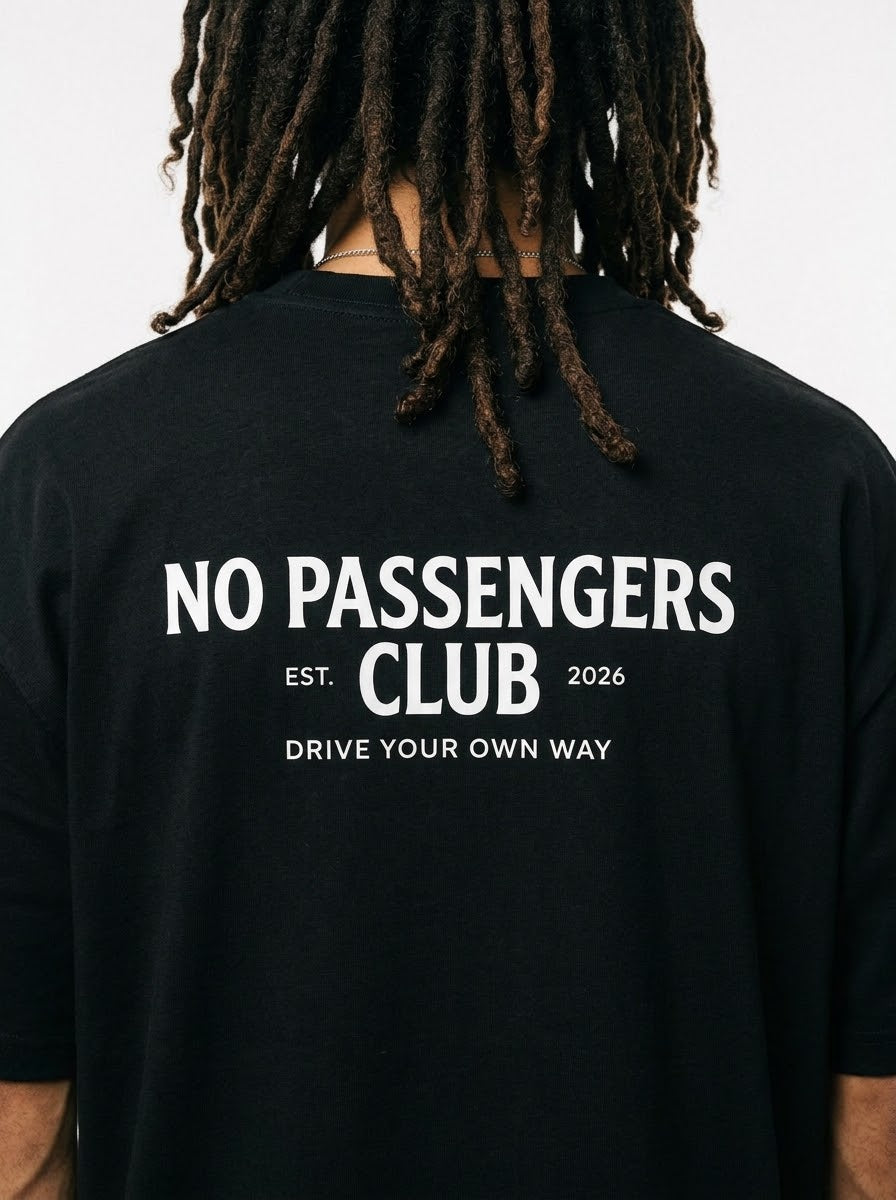 EST 2026 Oversized Black T-shirt