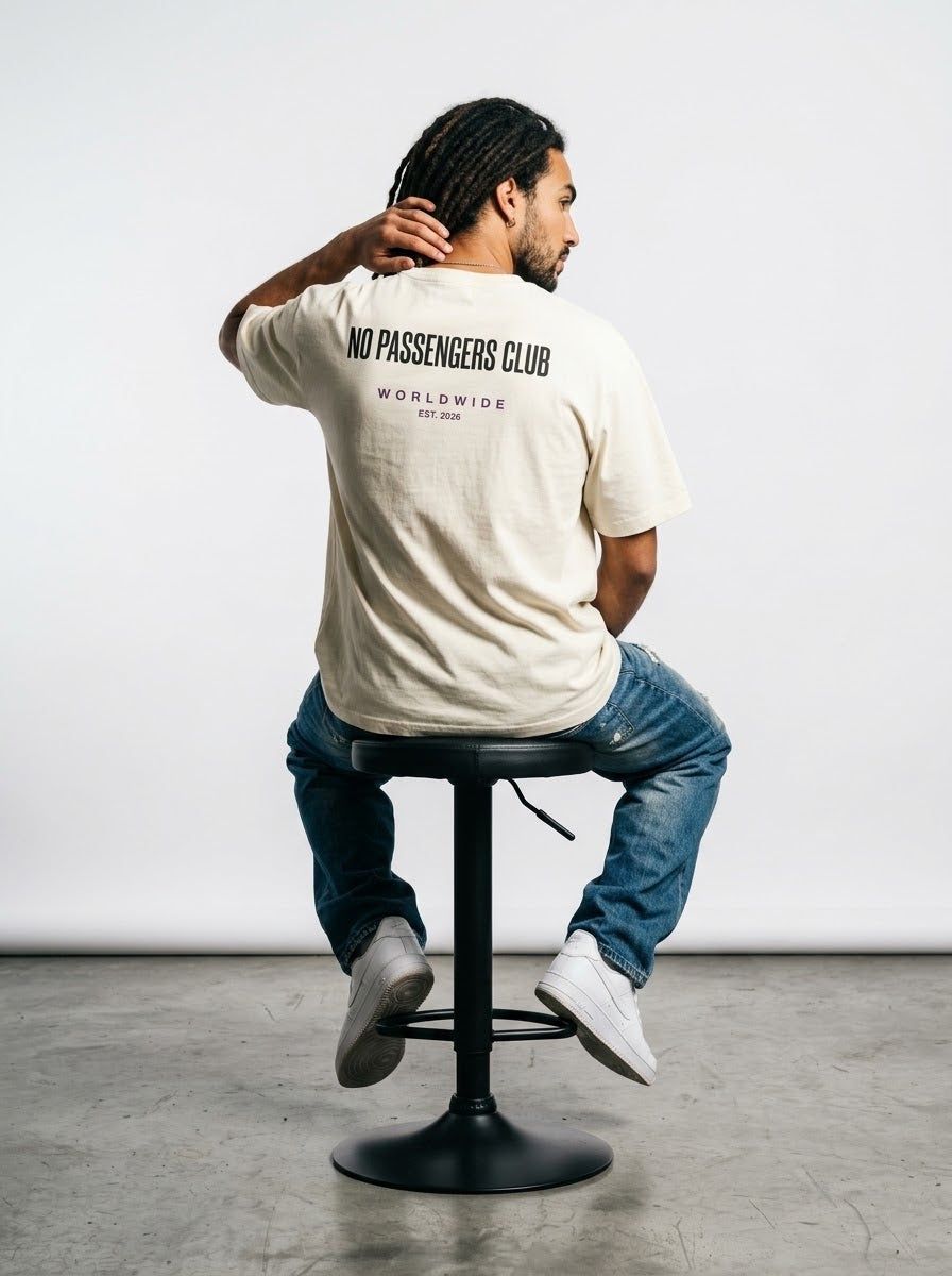 BASIC NO PASSENGERS Oversized T-shirt