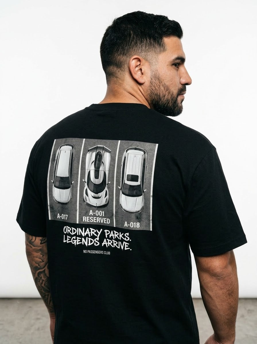 JESKO PARK™ Oversized Black T-shirt