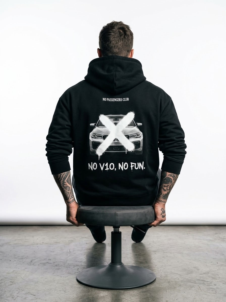 M5 F90 NO FUN™ Relaxed Black Hoodie