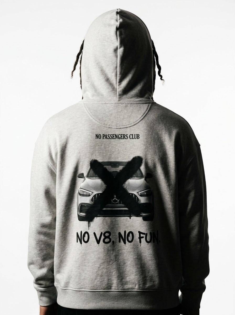 C63 2.0 NO FUN™ Relaxed Grey Hoodie