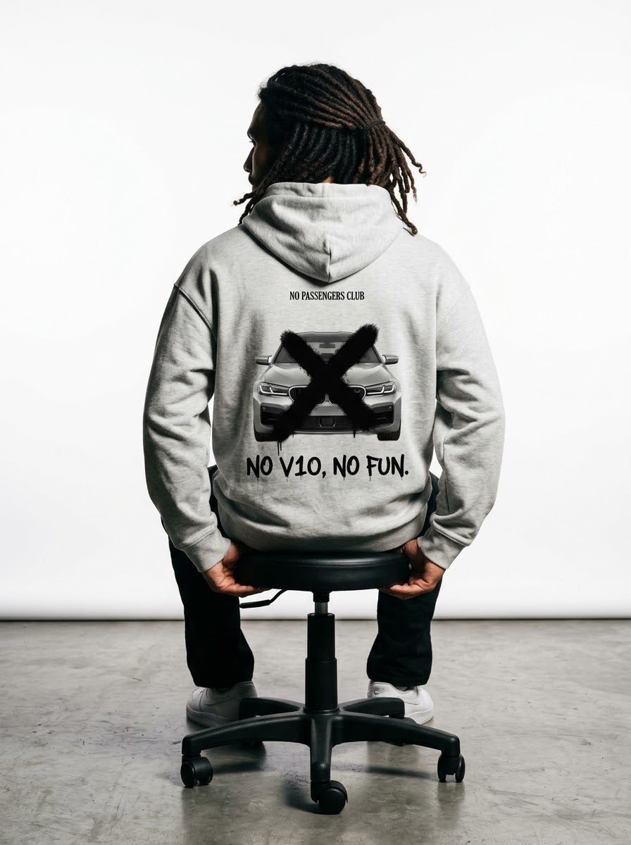 M5 F90 NO FUN™ Relaxed Grey Hoodie
