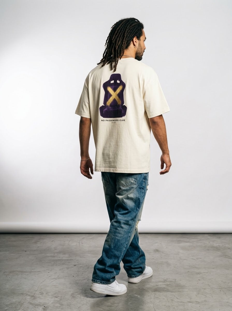 NO PASSENGERS SEAT Oversized T-shirt
