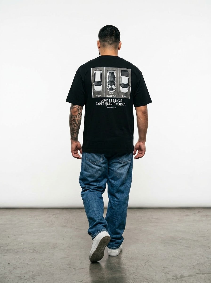 GT3 RS PARK™ Oversized Black T-shirt