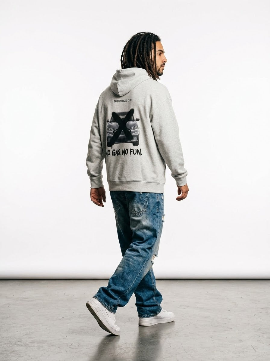 MUSTANG MACH-E NO FUN™ Relaxed Grey Hoodie