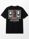 CORVETTE C8 PARK™ Oversized Black T-shirt