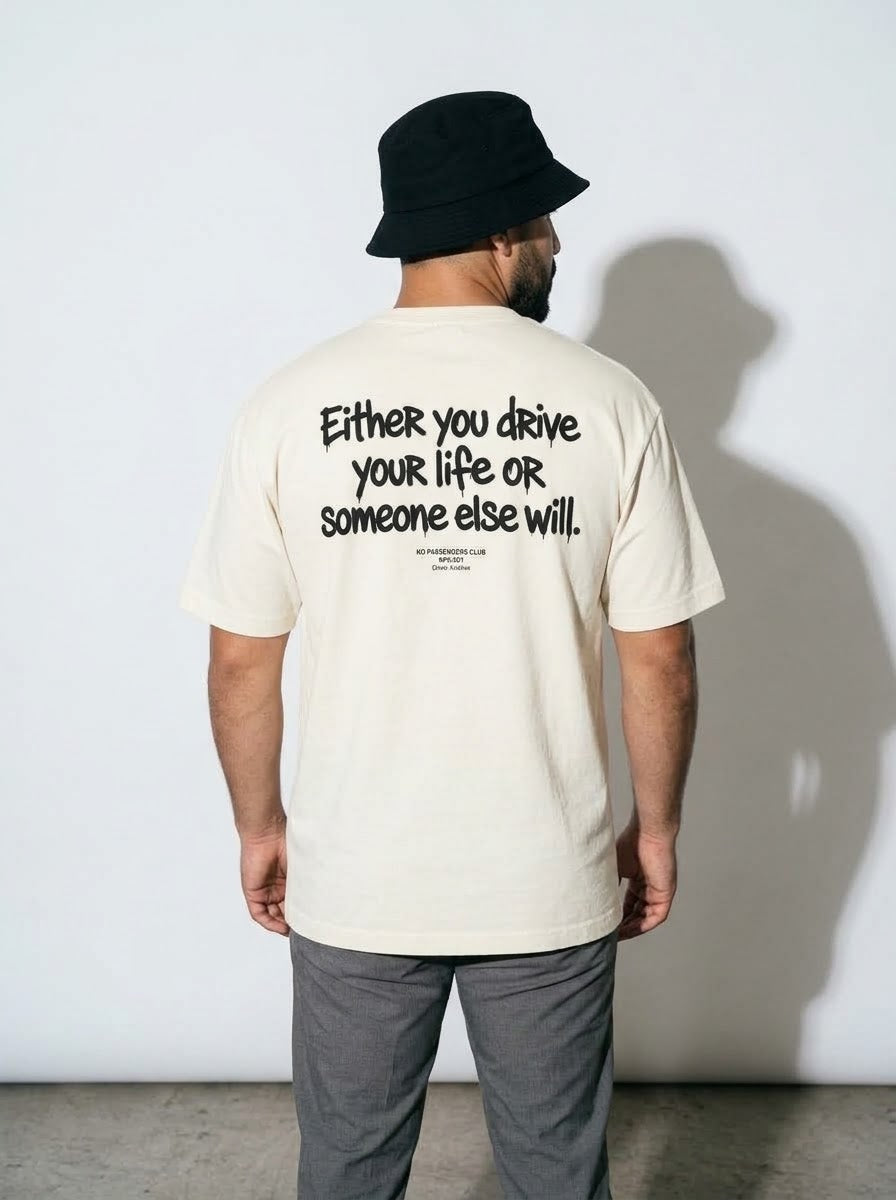 DRIVE YOUR LIFE Oversized T-shirt