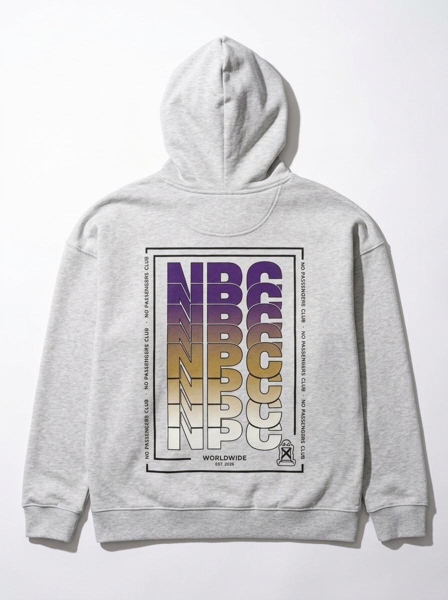 NPC FADE Relaxed Grey Hoodie