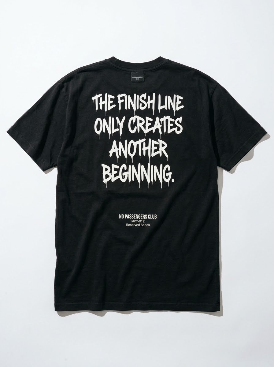 THE FINISH LINE Oversized Black T-shirt
