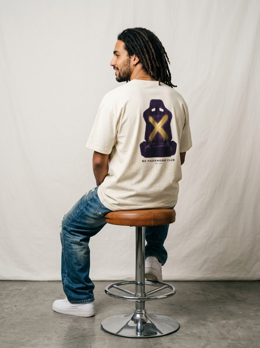 NO PASSENGERS SEAT Oversized T-shirt