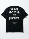 BALANCE ISN'T FOUND Oversized Black T-shirt