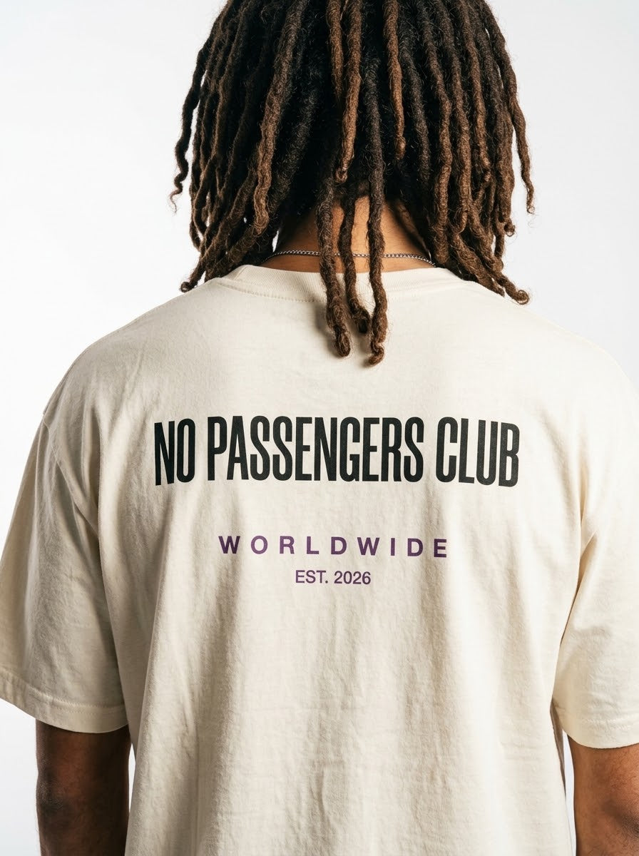 BASIC NO PASSENGERS Oversized T-shirt