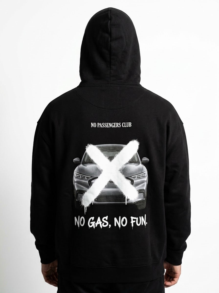 MUSTANG MACH-E NO FUN™ Relaxed Black Hoodie