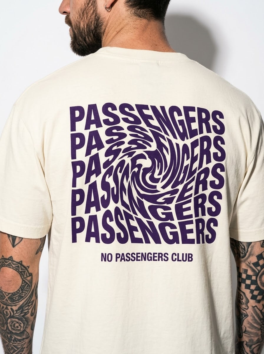 PURPLE BLURRY Oversized T-shirt