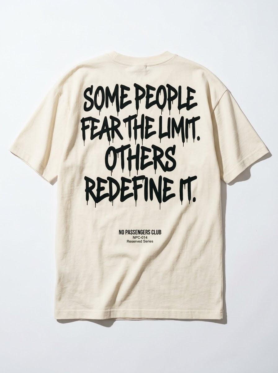 FEAR THE LIMIT Oversized T-shirt