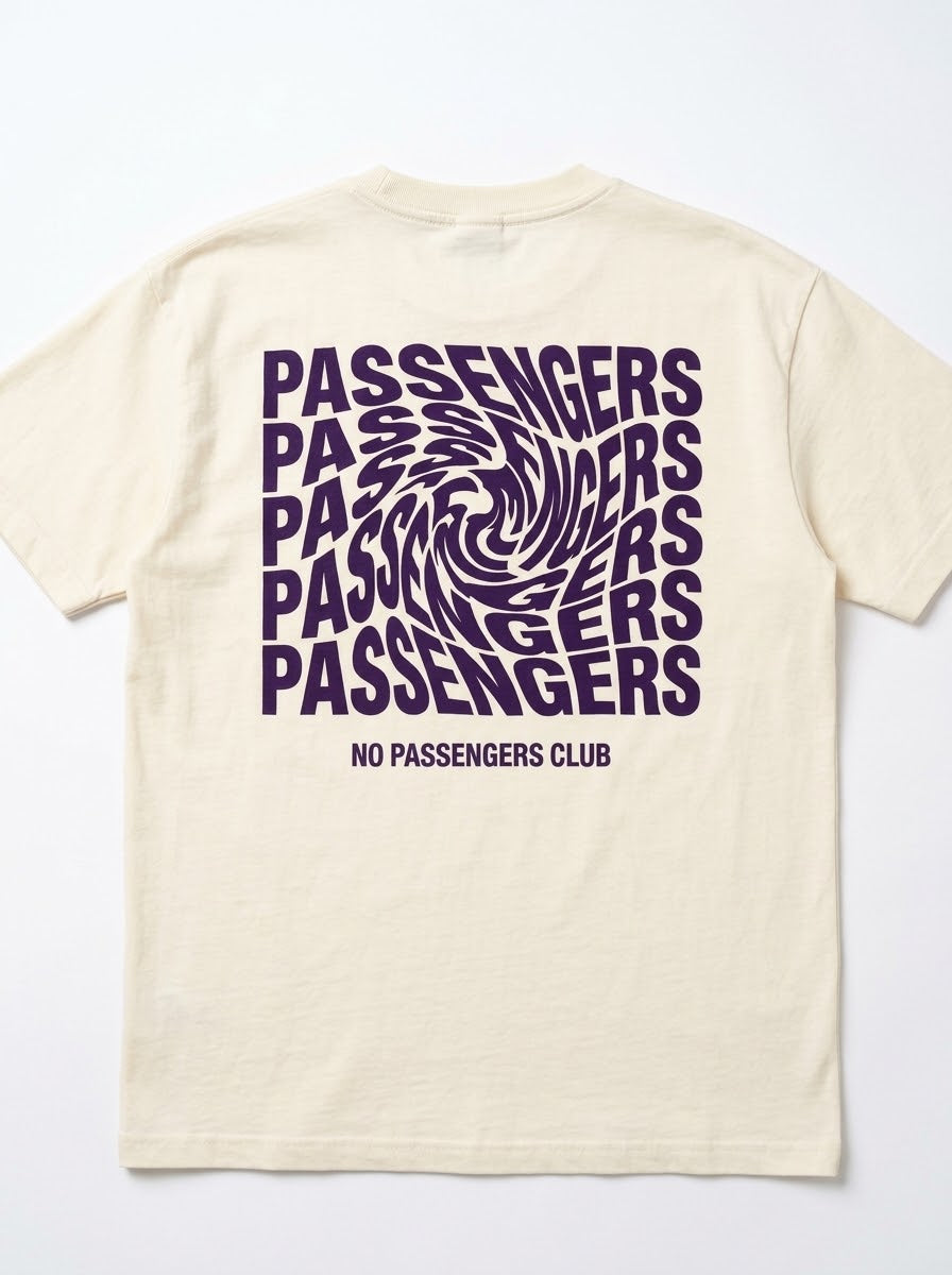 PURPLE BLURRY Oversized T-shirt